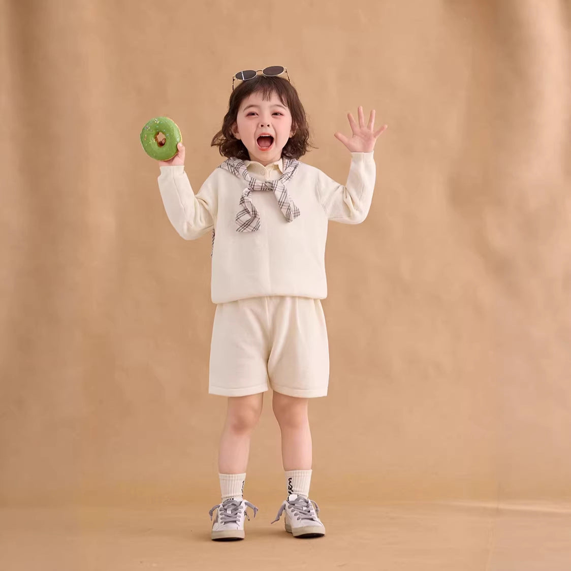 【90-150cm】老錢風針織毛線套裝