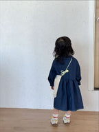 【80-150cm】牛仔連衣裙 | 牛仔襯衫外套