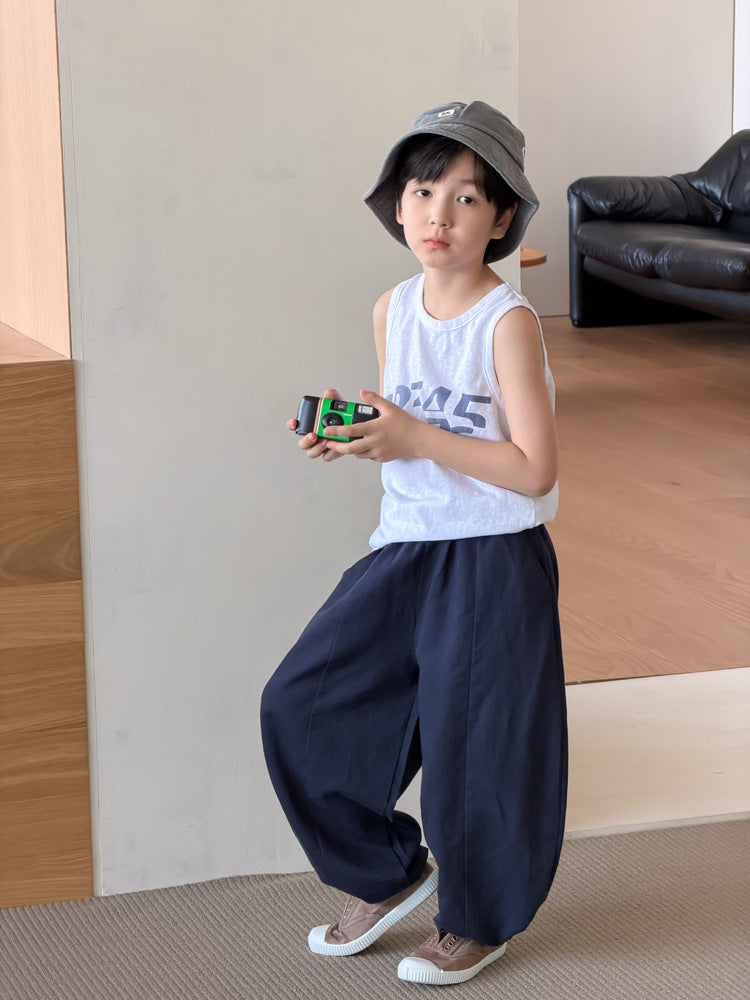 【100-170cm】2色-冰氧涼感拼接防蚊彎刀褲
