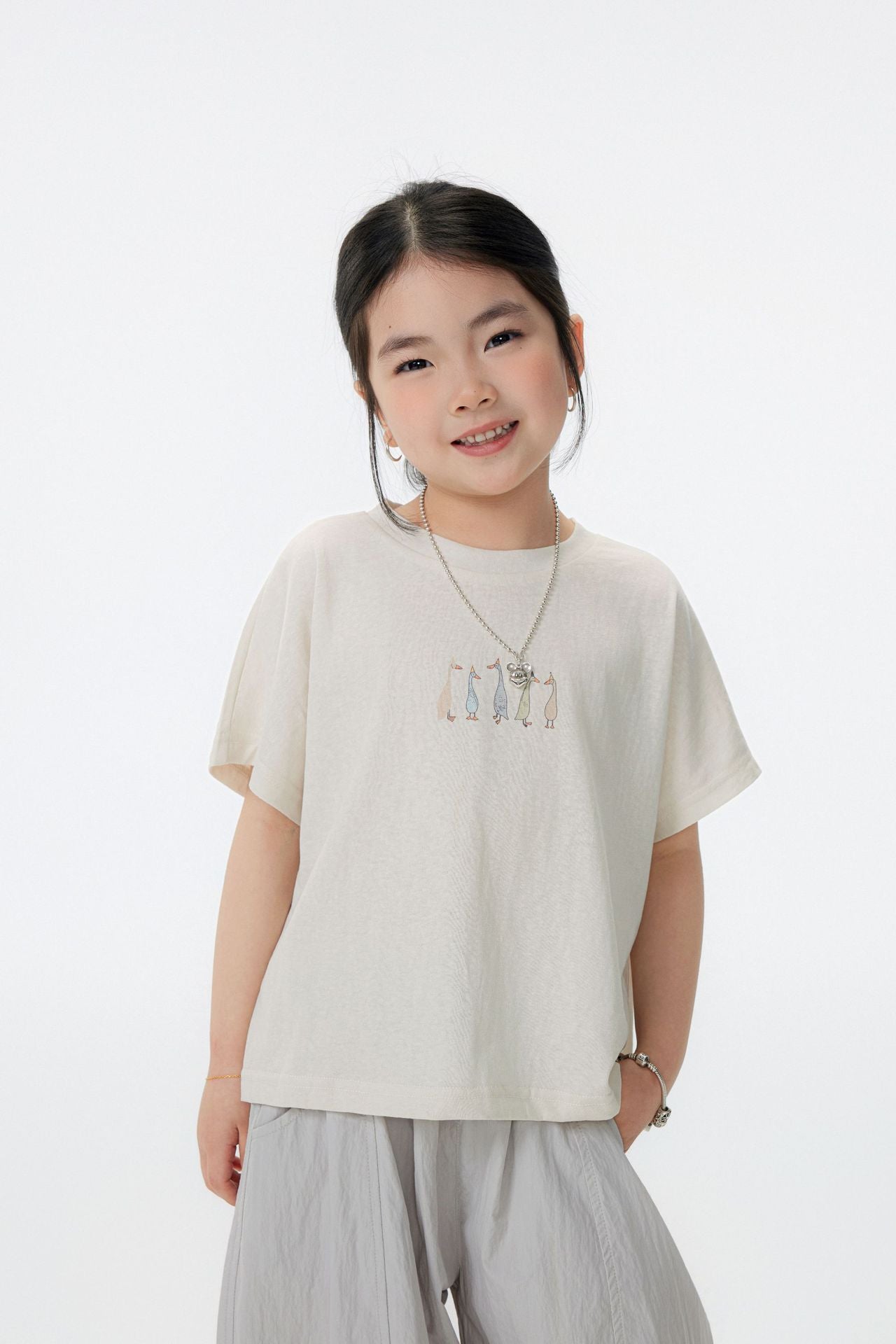 【90-150cm / F】【親子裝】日系動物印花短袖
