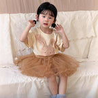 【90-140cm】可愛兔子T全棉短袖上衣