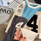 【80-130cm】(3色) 字母長袖T