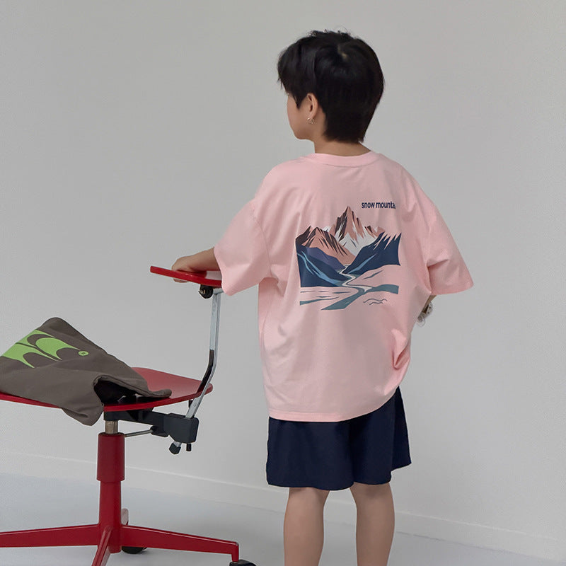 【100-170cm】-3度!! 山系涼感T
