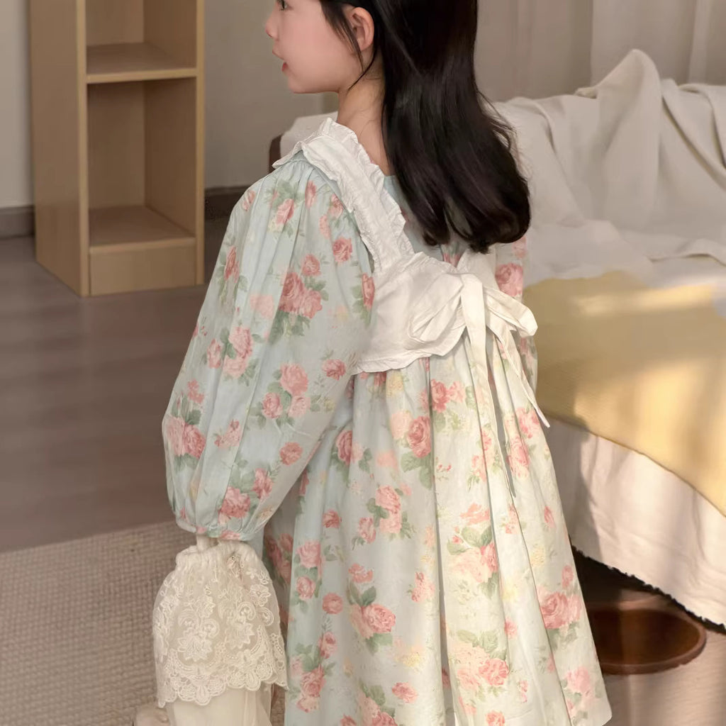 【90-140cm】罩衫吊帶棉布連身裙