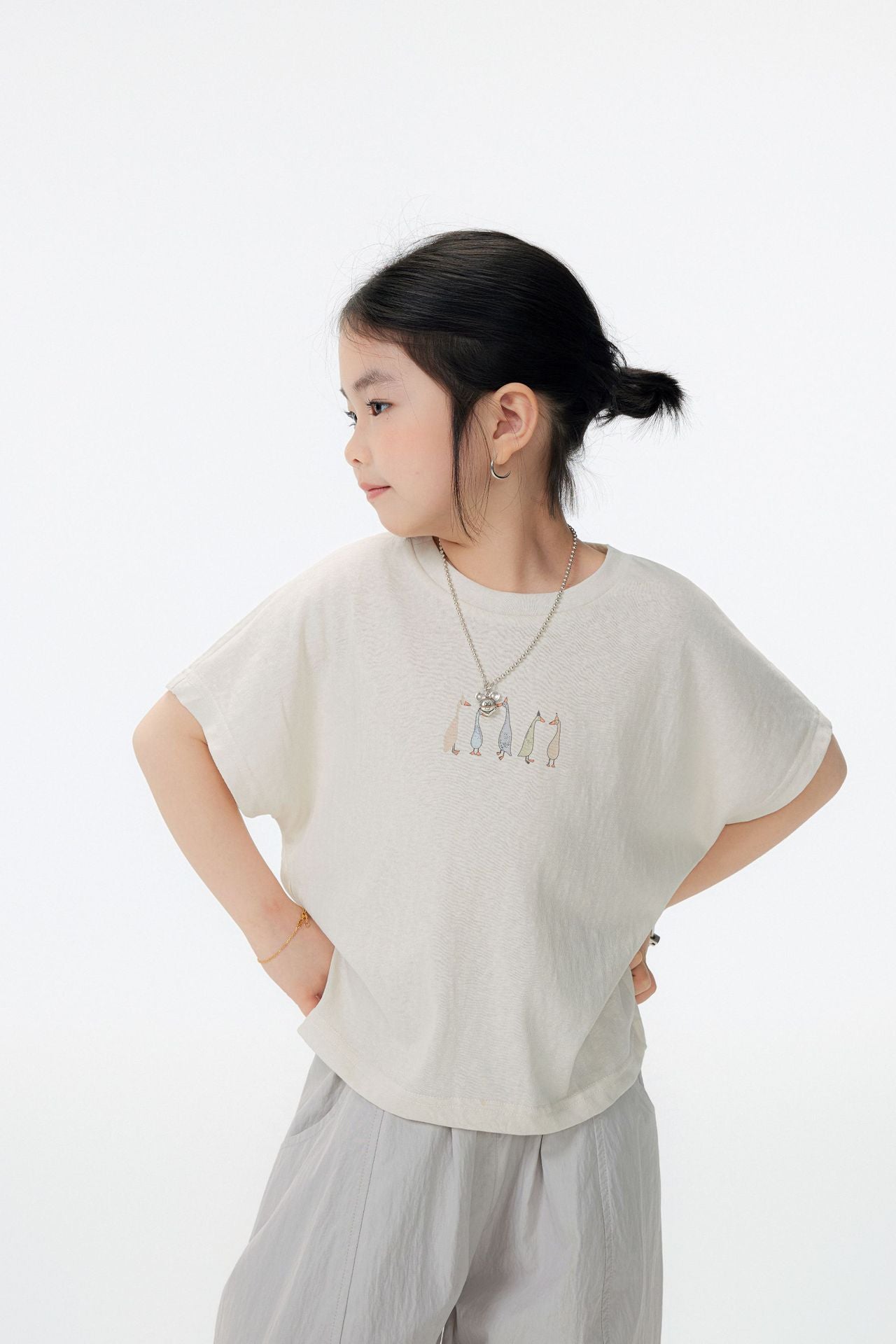 【90-150cm / F】【親子裝】日系動物印花短袖