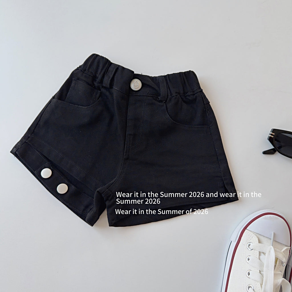 【90-150cm】設計感辣妹修身短褲