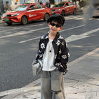 【90-160cm】美式復古GD同款花朵襯衫