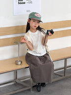 【100-170cm】(6色)後背清新浪漫小花甜妹T