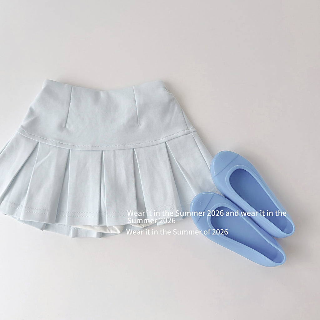 【90-150cm】【帶安全褲】彩色百褶裙辣妹彈性裙子