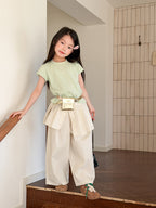 【100-170cm】(6色)後背清新浪漫小花甜妹T