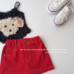 【90-150cm】明線A字短裙(帶安全褲)