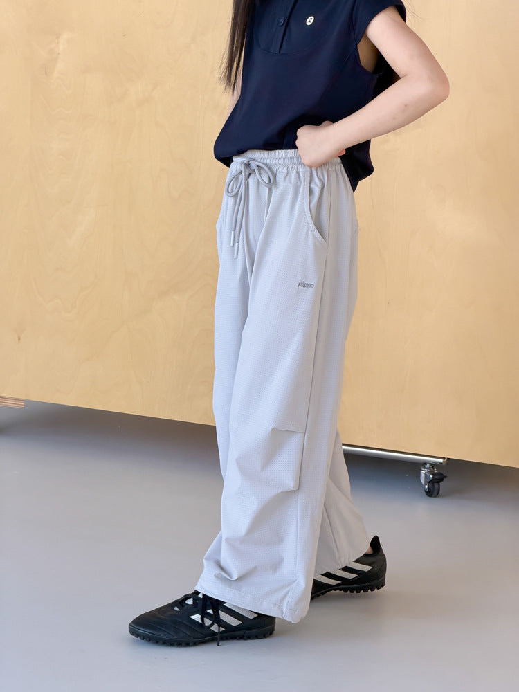 【100-170cm】輕薄涼感透氣運動休閒長褲