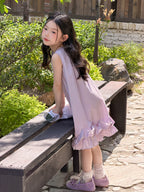 【100-170cm】3色-小甜妹系氛圍感荷葉公主背心裙