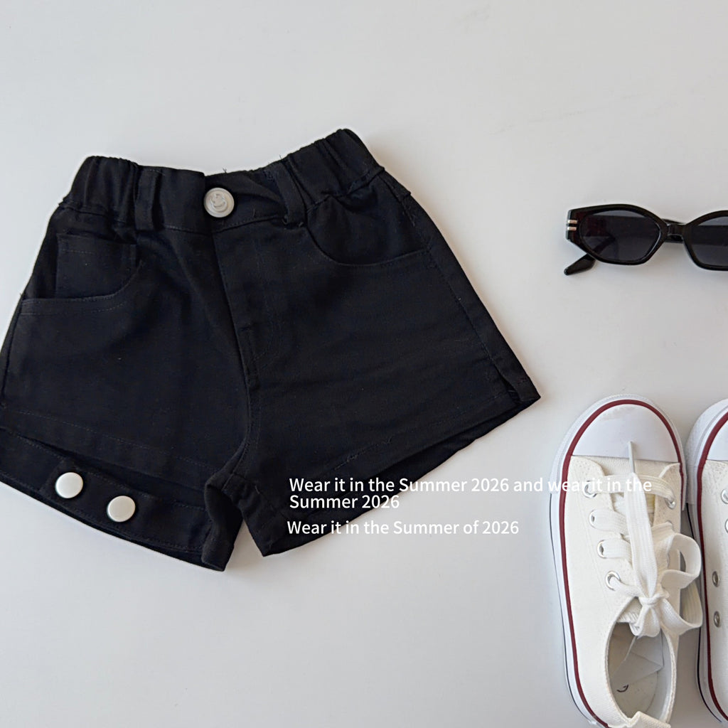 【90-150cm】設計感辣妹修身短褲