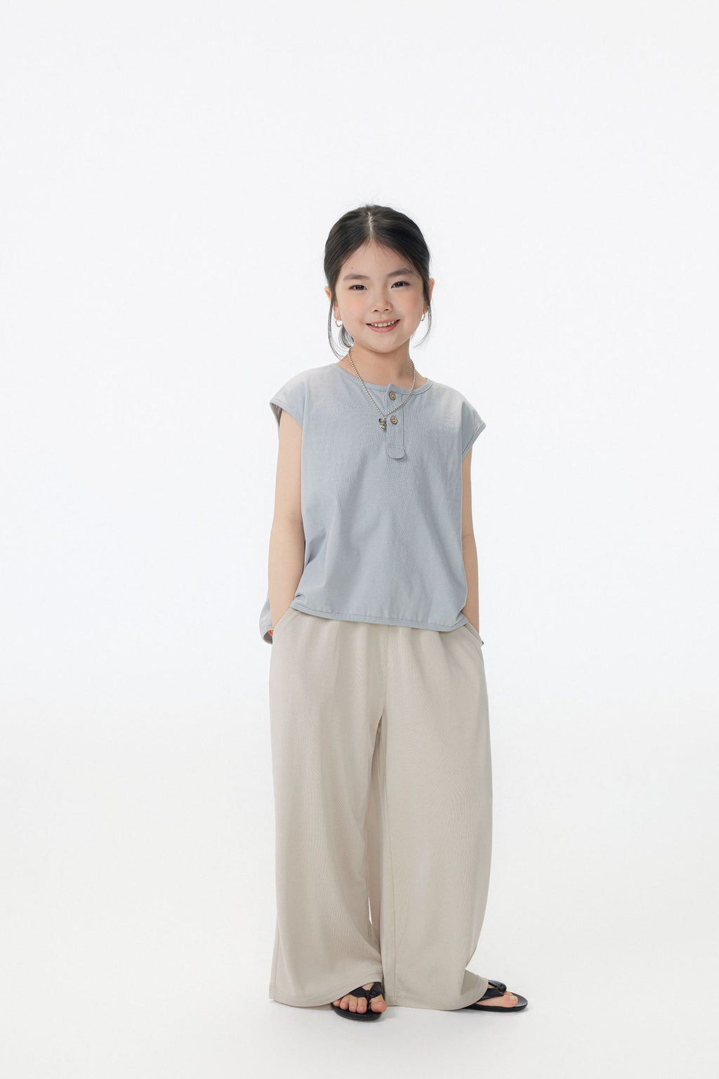 【90-150cm】日系簡素棉舒適百搭短袖