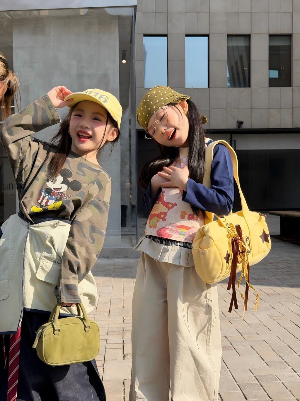 【90-140cm】迷彩米奇 | 馬甲 | 塗鴉T | 裙邊褲