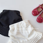 【90-150cm】高腰抓皺百褶裙(帶安全褲)