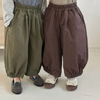 【80-140cm】棉布九分束腳褲