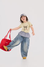 【90-150cm】工裝牛仔褲