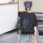 【100-170cm】冰紗全棉字母涼感T