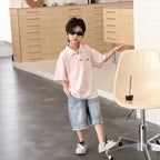 【100-170cm】10A抗菌UPF50+冰氧棉涼感學院風POLO衫