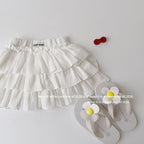 【90-150cm】白色蛋糕裙