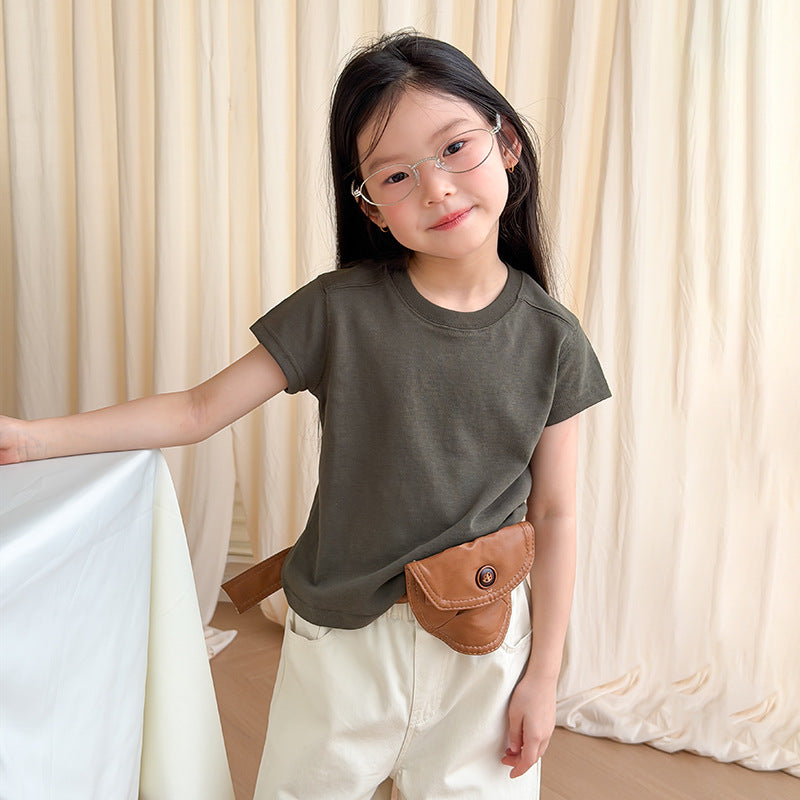 【100-170cm】(6色)後背清新浪漫小花甜妹T