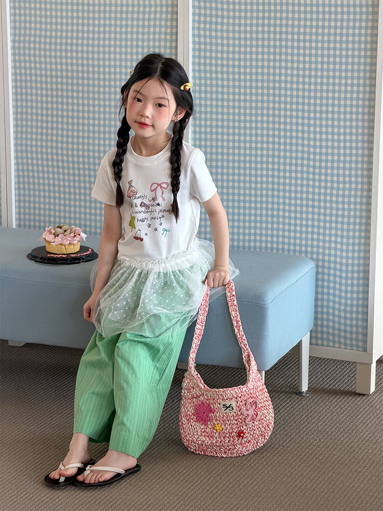 【100-170cm】舒適高彈卡通修身辣妹T