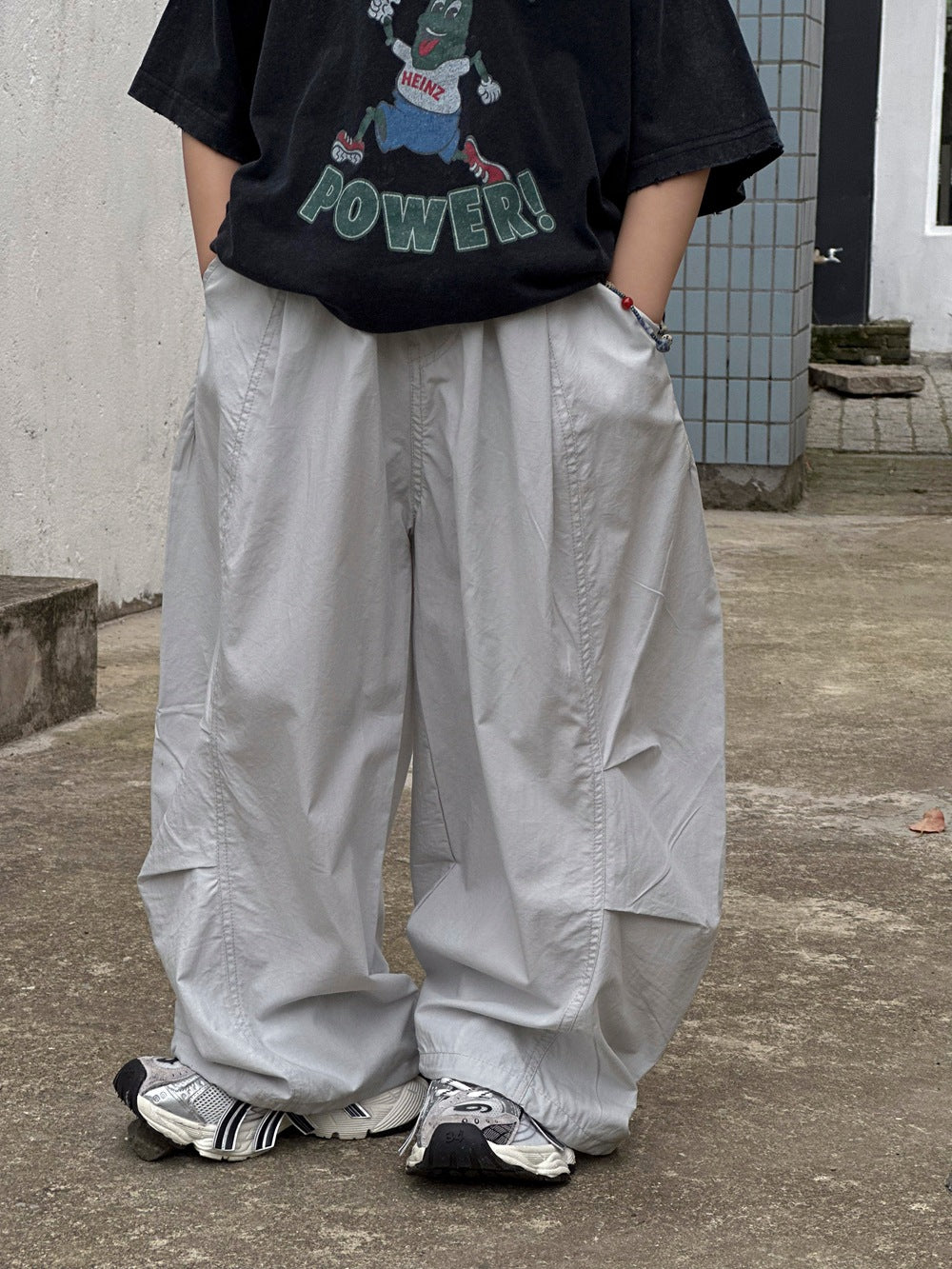 【100-160cm】萊賽爾輕薄透氣彎刀褲