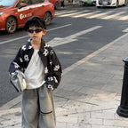 【90-160cm】美式復古GD同款花朵襯衫