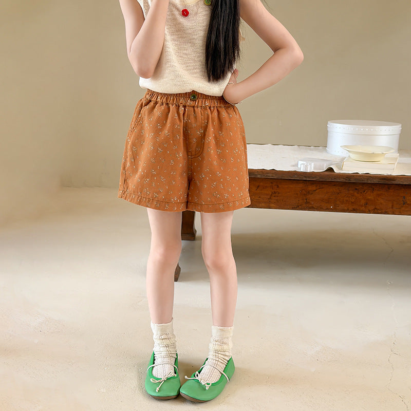 【100-170cm】印花休閒短褲