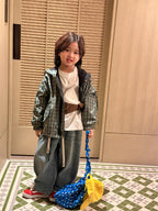 【90-150cm】韓版砂洗休閒牛仔褲
