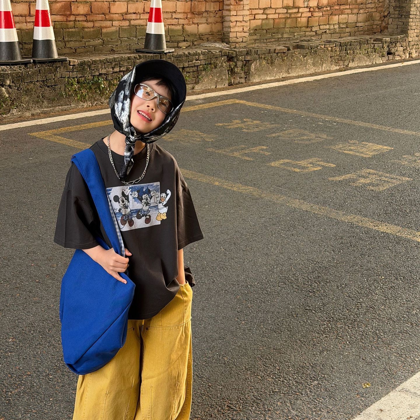 【90-160cm】全棉米奇朋友T