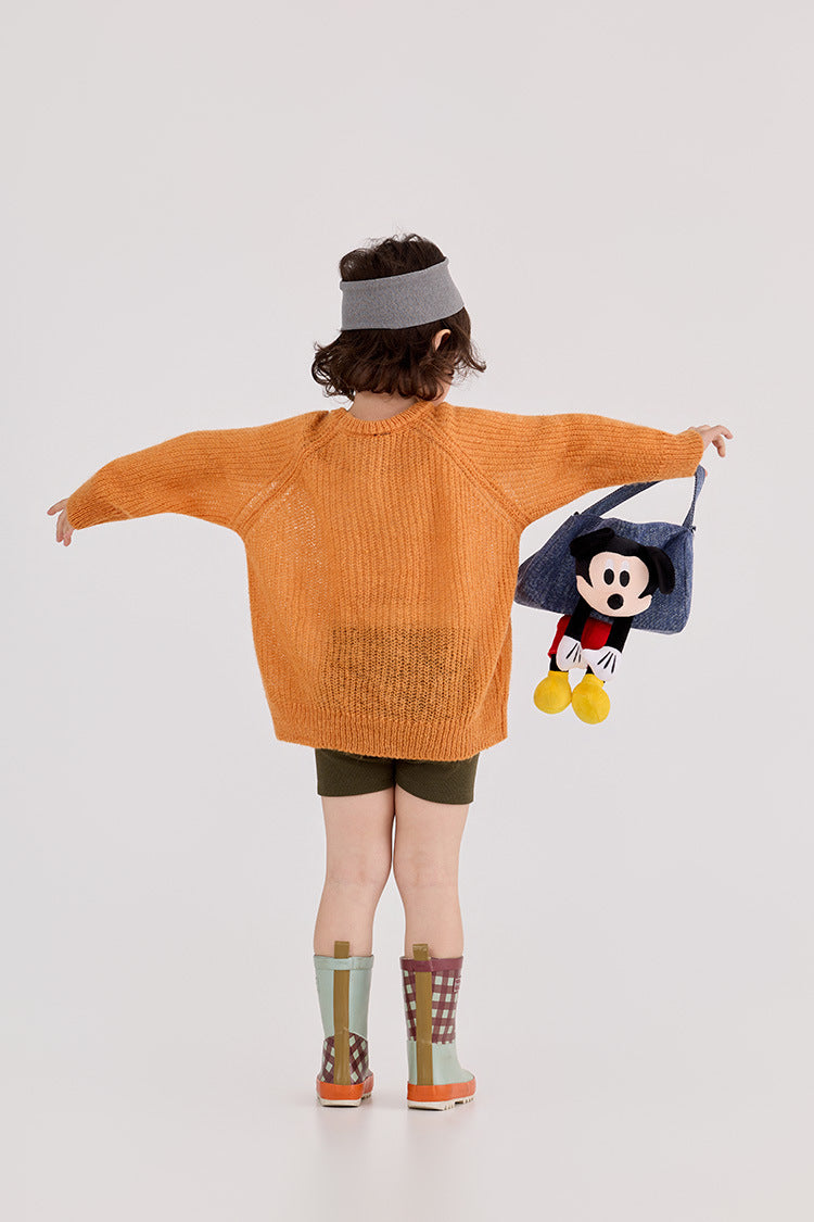 【90-150cm】度假風鏤空針織上衣