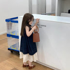 【90-140cm】韓版復古寬鬆背心裙｜重工鏤空蕾絲裙