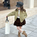 【現貨 160cm】韓版帥氣工裝機車夾克