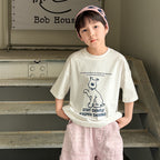 【100-170cm】涼感透氣卡通小狗T