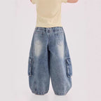 【90-150cm】工裝牛仔褲