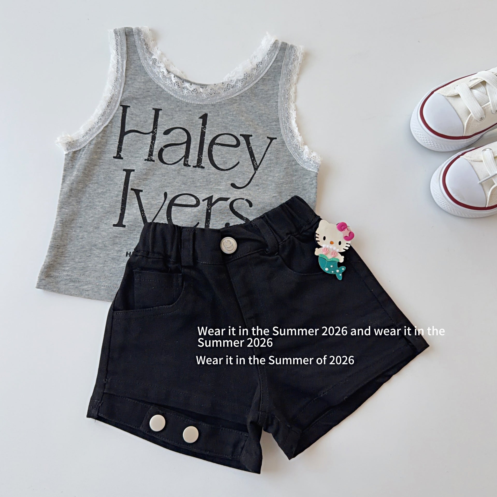 【90-150cm】設計感辣妹修身短褲