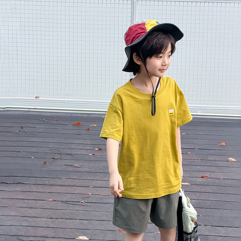 【100-170cm】夏日多色百搭純棉T