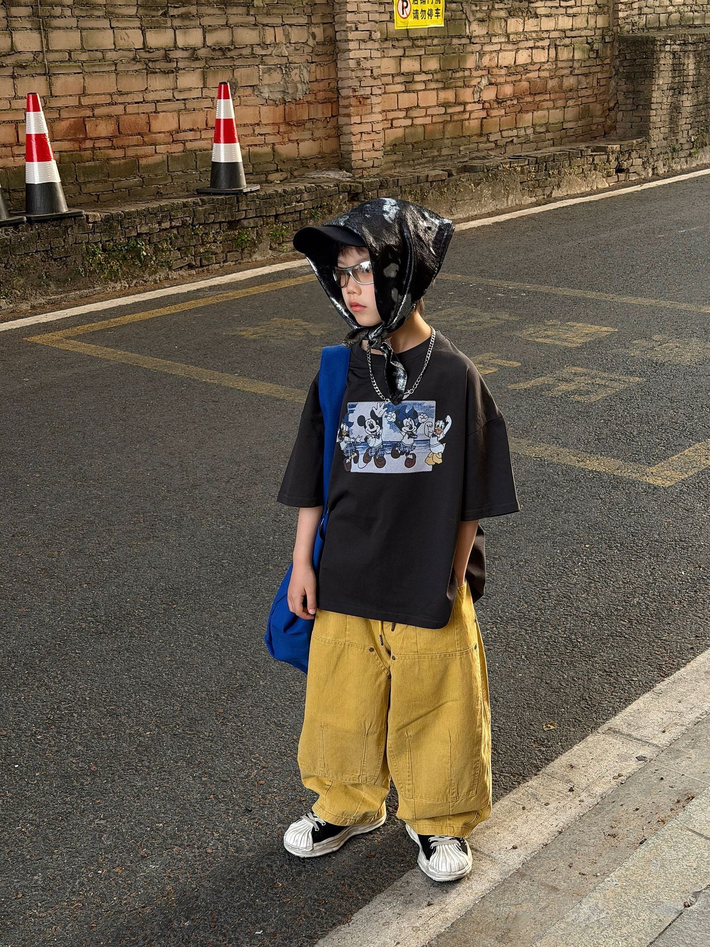 【90-160cm】全棉米奇朋友T