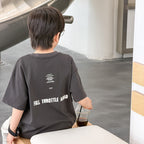 【100-170cm】酷帥字母寬鬆T