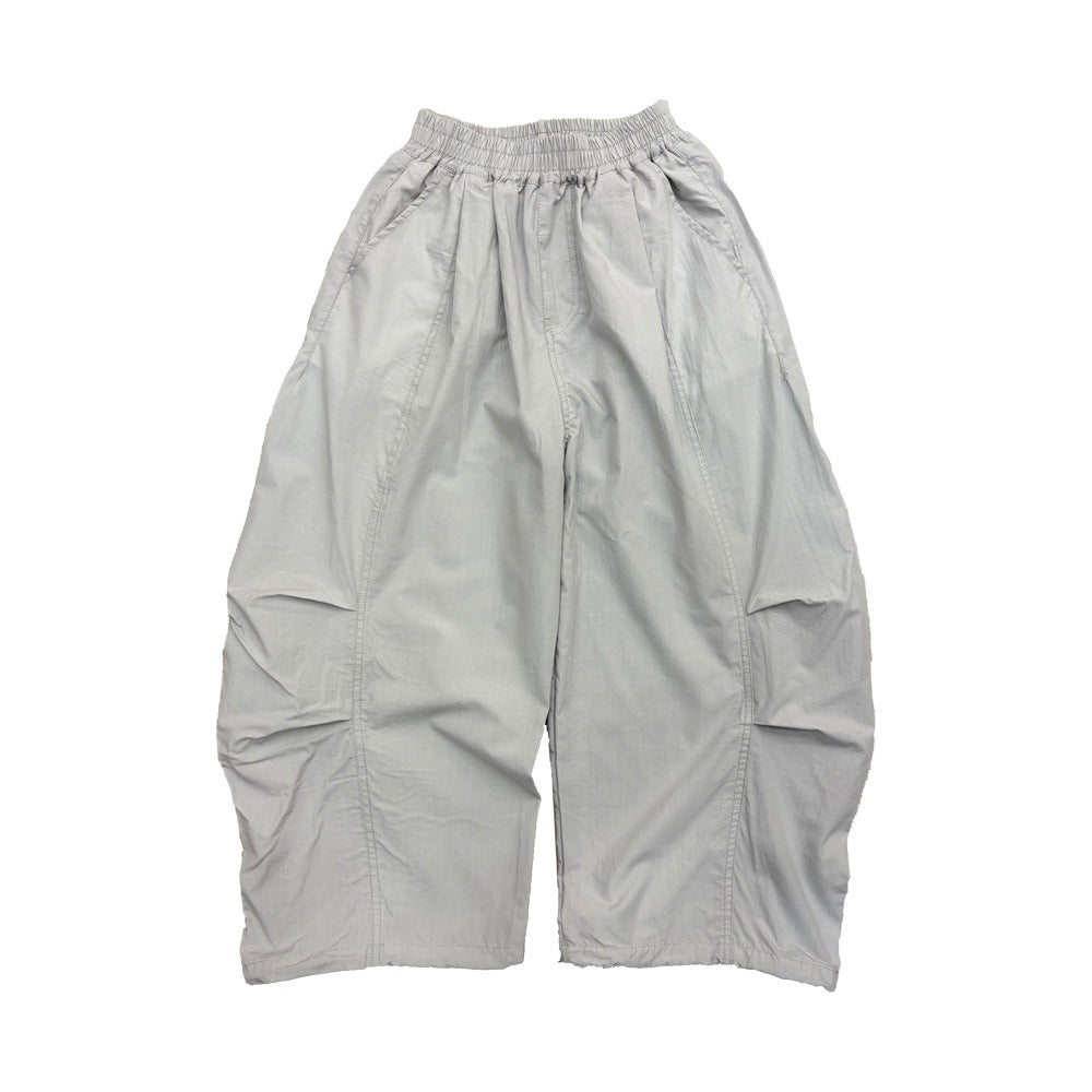 【100-160cm】萊賽爾輕薄透氣彎刀褲