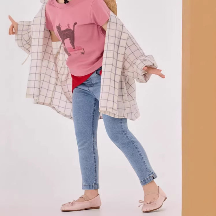 【90-150cm】牛仔小腳褲