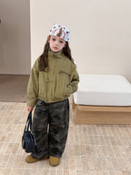 【現貨 160cm】韓版帥氣工裝機車夾克