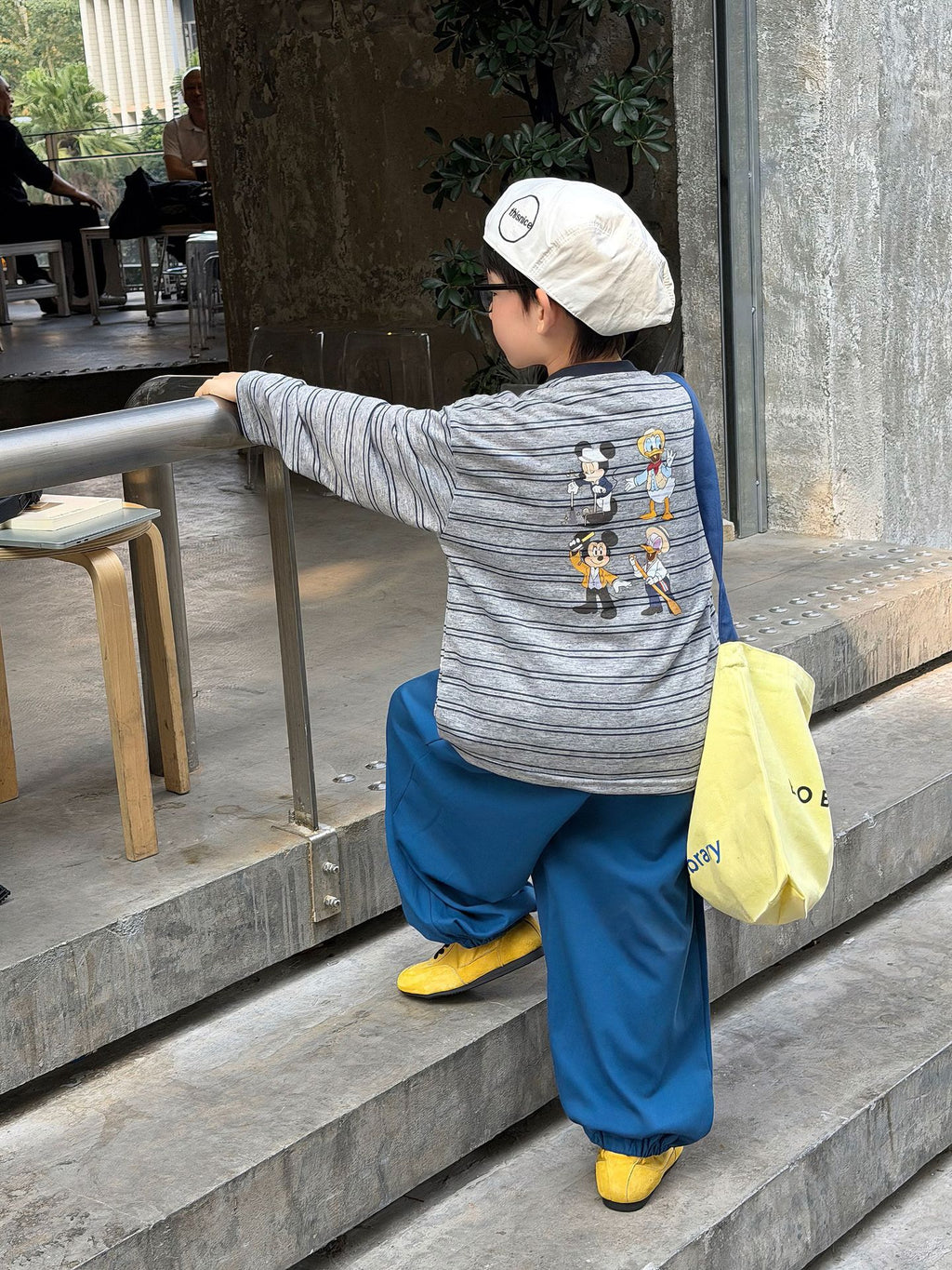 【90-160cm】韓版卡通條紋T