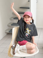 【100-170cm】(8色)軟萌卡通印花舒適短袖