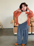 【90-150cm】韓版翻領細格子襯衫