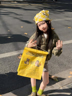 【90-140cm】迷彩連帽刺繡夾克 | 針織短褲