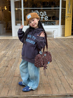 【現貨 90/120cm】【加絨】字母連帽T